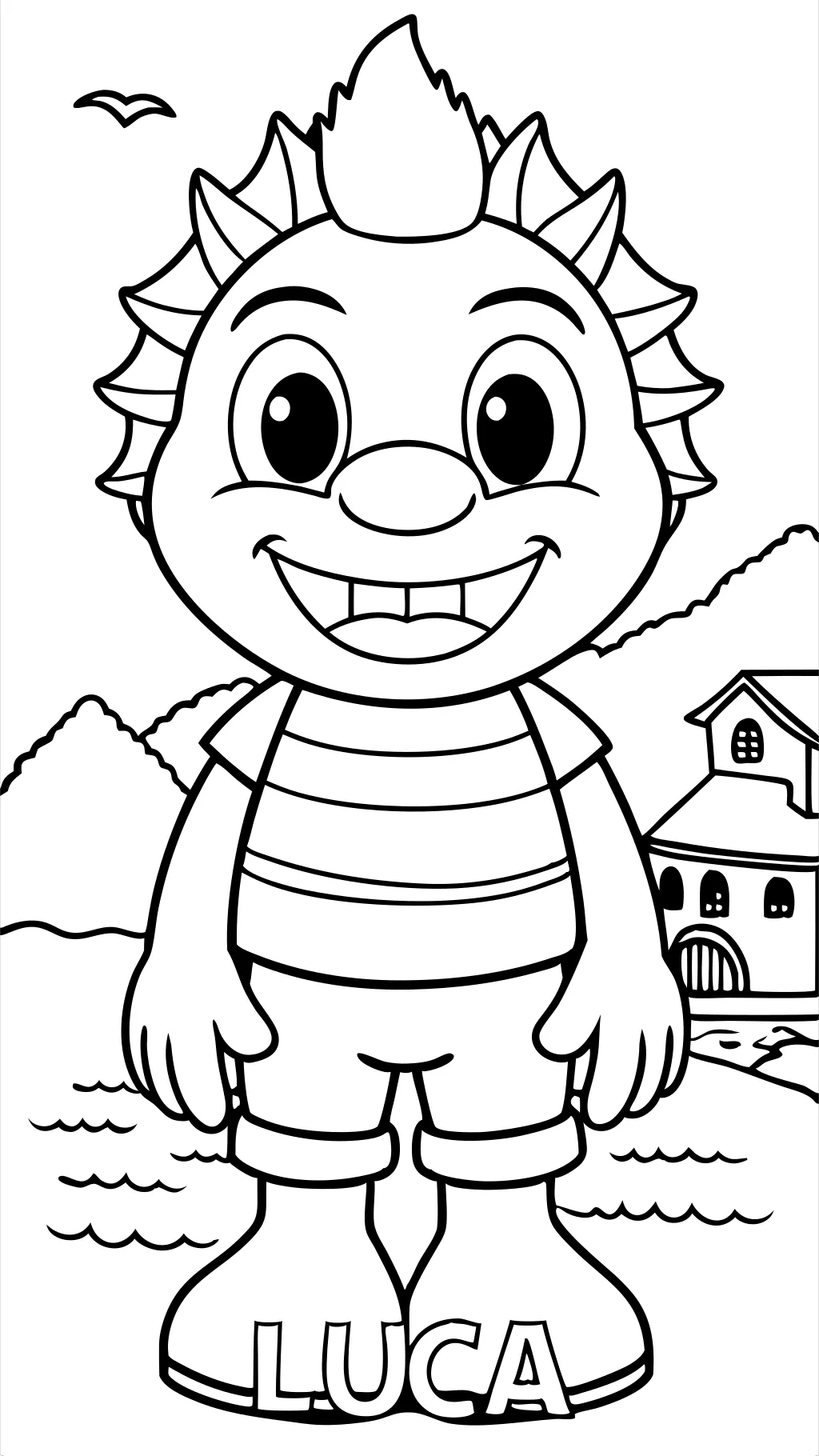 luca coloring page